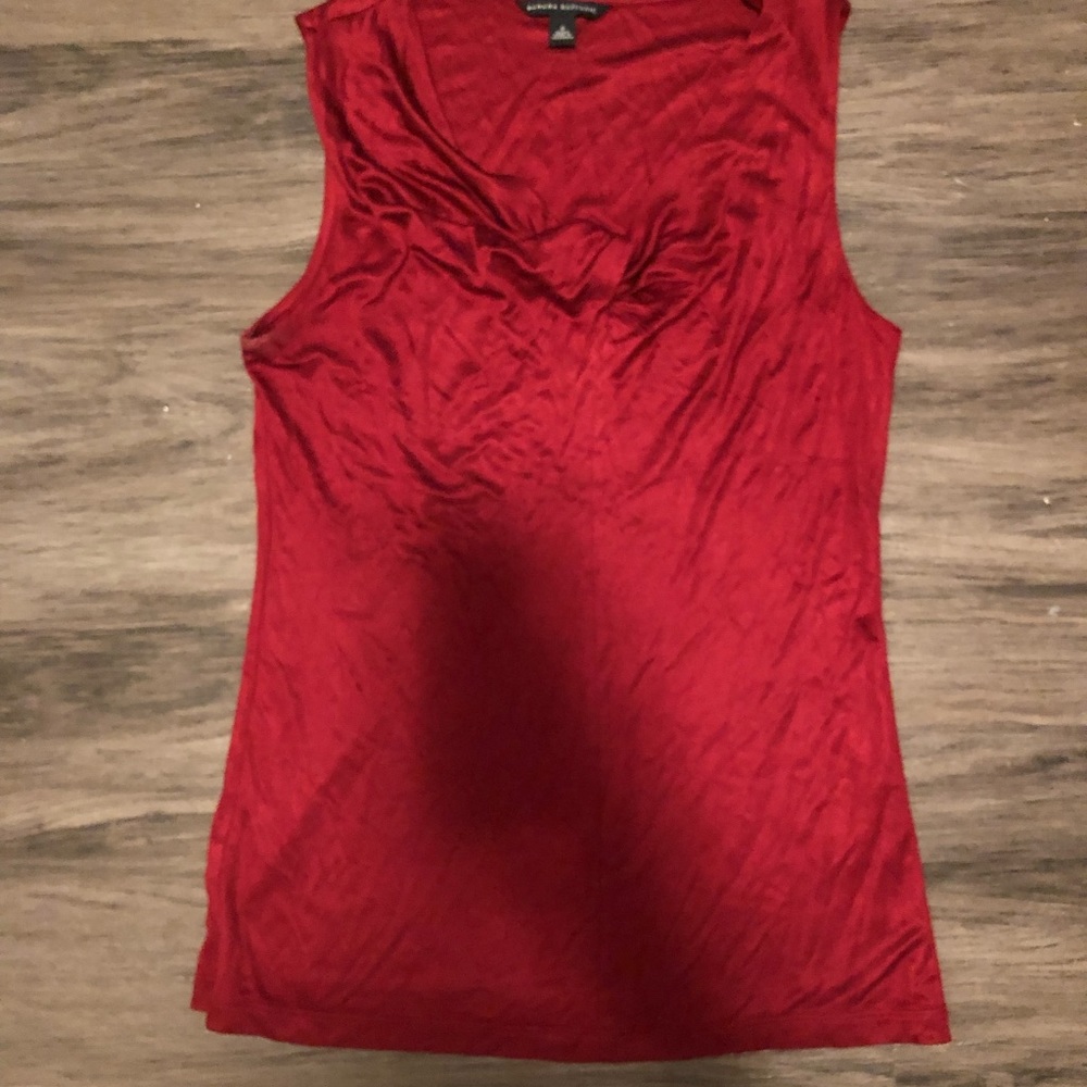 Banana Republic Red Blouse suede texture 😍